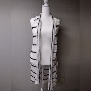 Chico's Size 2 Striped Duster